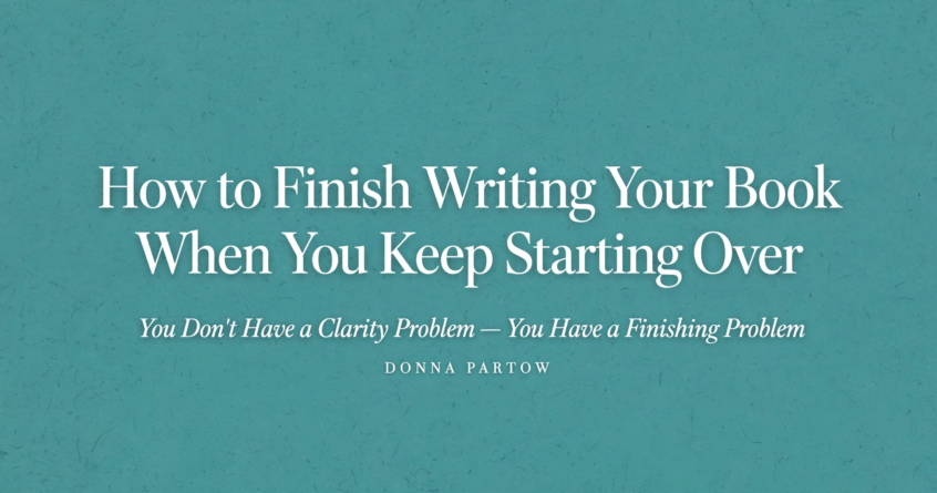 How to Finish Writing Your Book